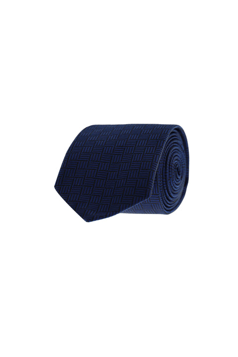 Dark Navy Patterned Tie