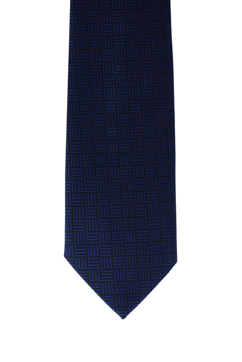 Dark Navy Patterned Tie