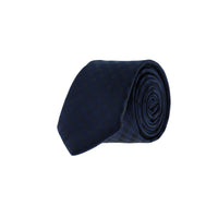Dark Navy Patterned Tie