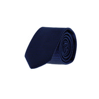 Dark Navy Patterned Tie
