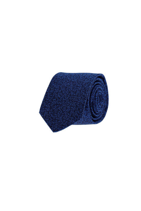 Dark Navy Patterned Tie