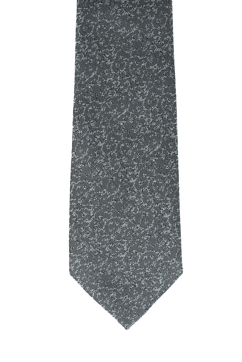 Medium Grey Patterned Tie