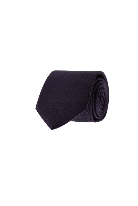 Dark Purple Patterned Tie