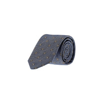 Medium Navy Patterned Tie