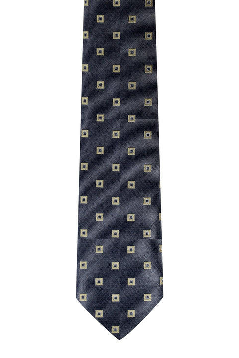 Dark Navy Patterned Tie