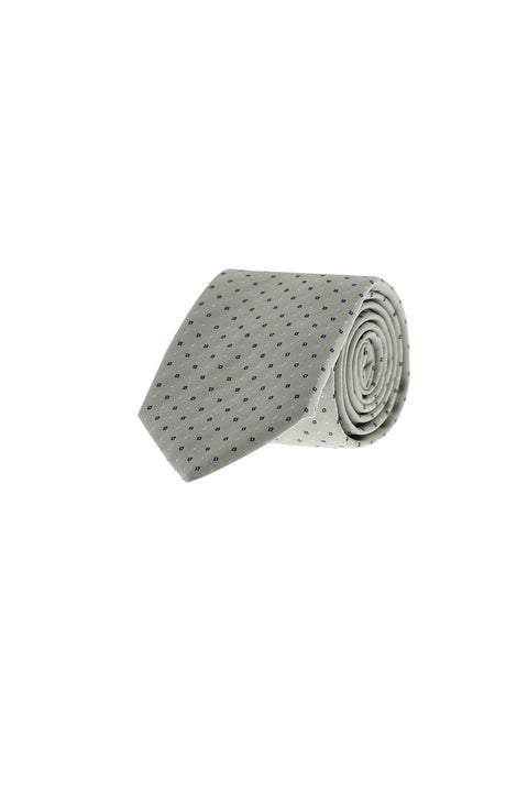 Medium Grey Patterned Tie