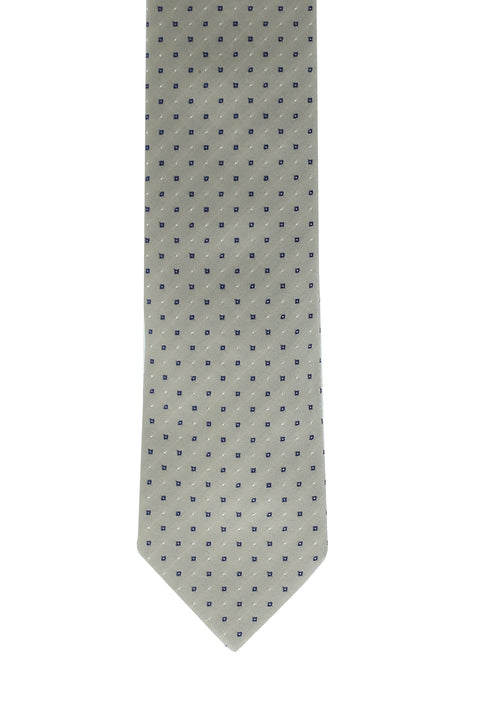 Medium Grey Patterned Tie