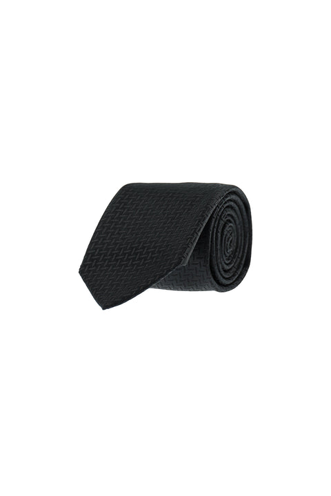 Black Patterned Tie