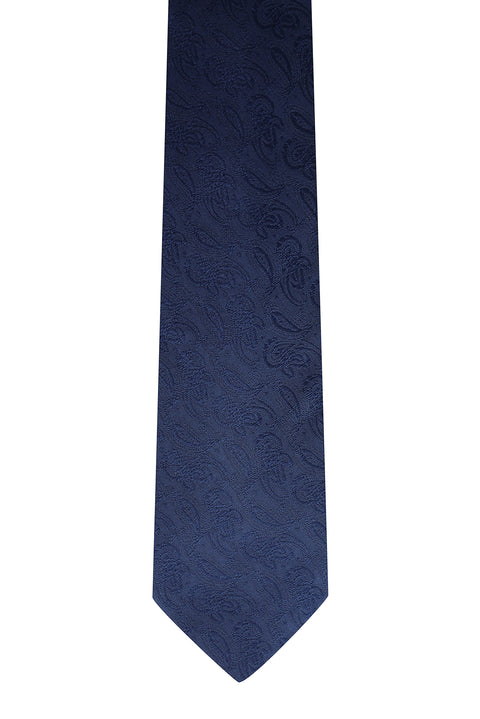 Dark Navy Shawl Pattern Tie