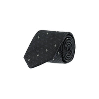 Black Patterned Tie