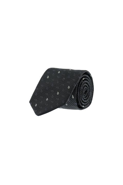 Black Patterned Tie