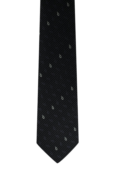 Black Patterned Tie
