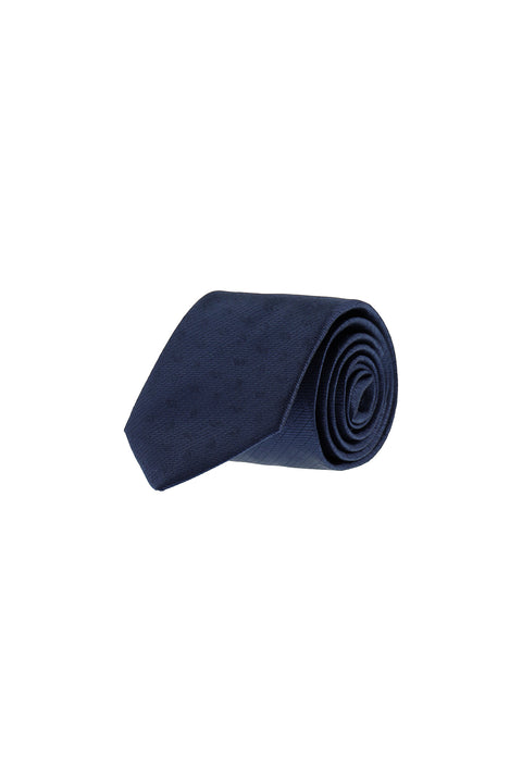 Dark Navy Patterned Tie