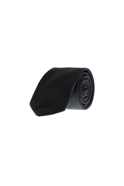Black Patterned Tie