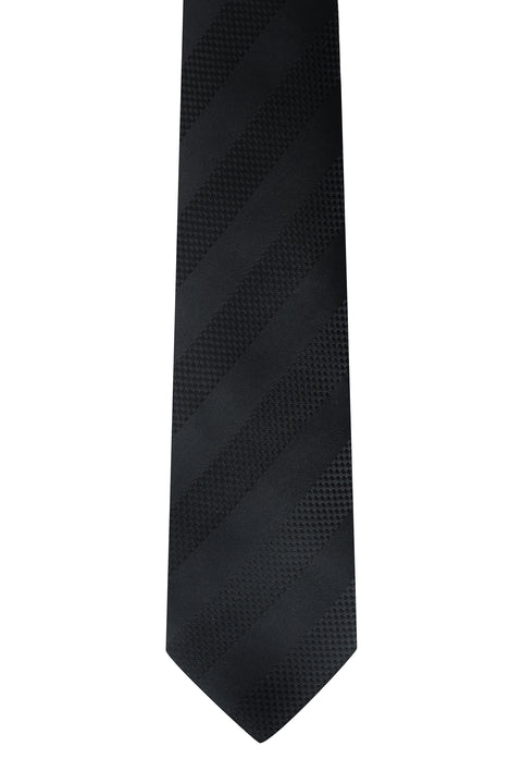 Black Patterned Tie