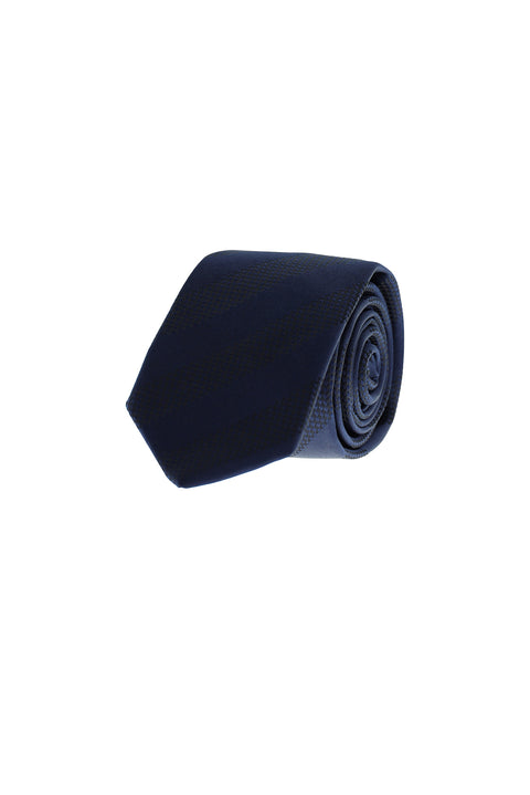 Dark Navy Patterned Tie