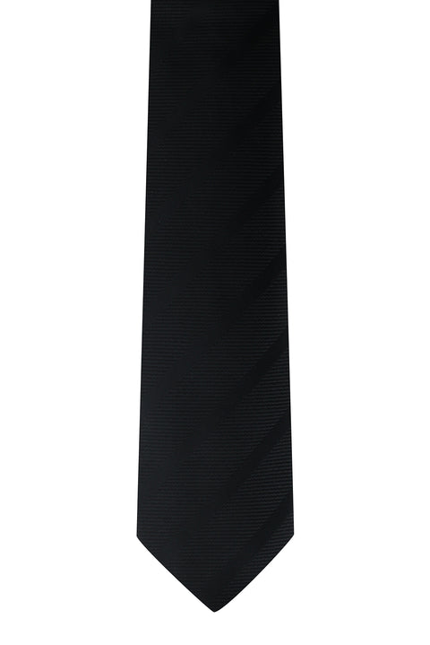 Black Patterned Tie