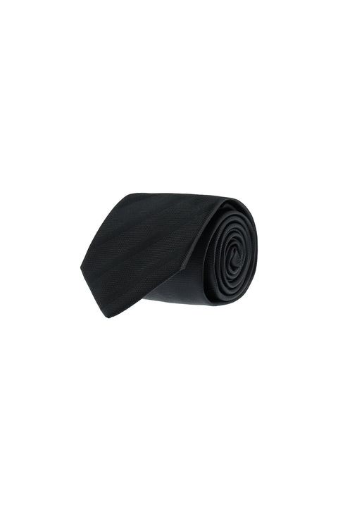 Black Patterned Tie