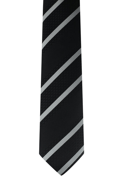 Black Patterned Tie