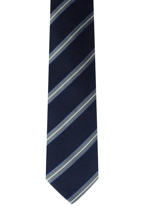 Dark Navy Patterned Tie