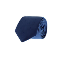 Dark Navy Polka Dot Tie