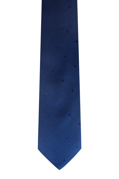 Dark Navy Polka Dot Tie