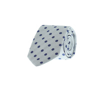 Medium Grey Polka Dot Tie