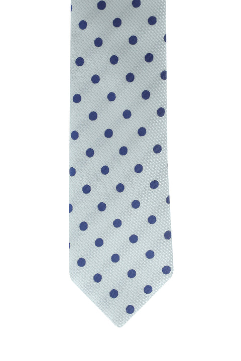 Medium Grey Polka Dot Tie