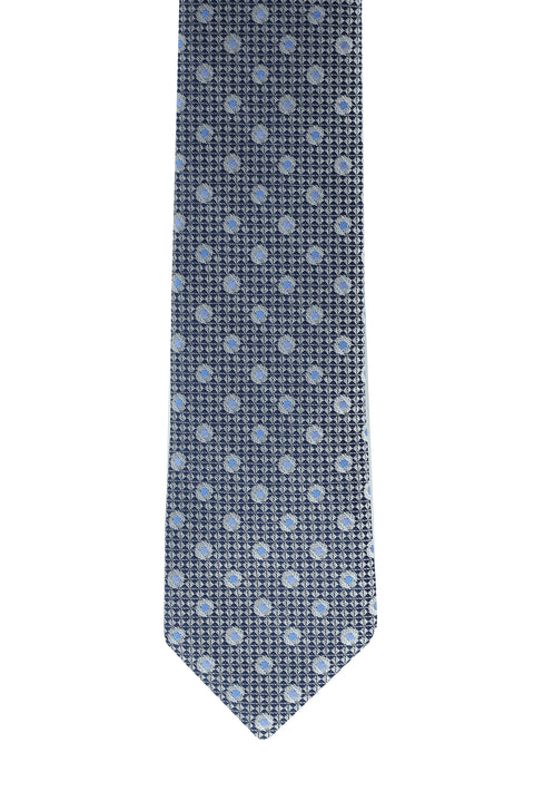 Dark Navy Patterned Tie