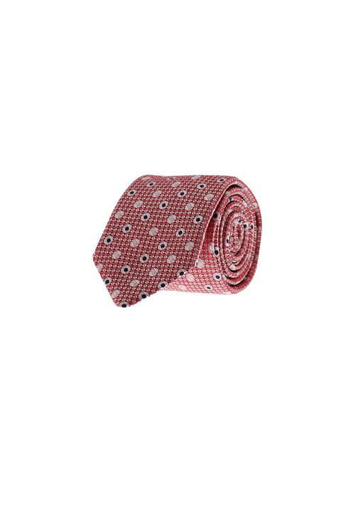 Dark Burgundy Polka Dot Tie