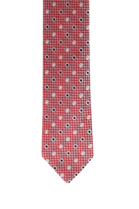 Dark Burgundy Polka Dot Tie