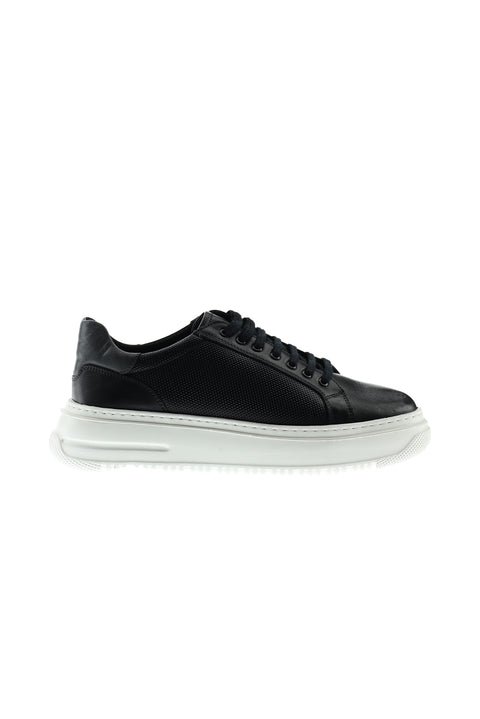 Siyah Sneaker Deri Ayakkabı
