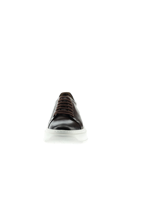 Orta Kahve Sneaker Deri Ayakkabı