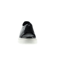 Black Leather Sneaker Shoes