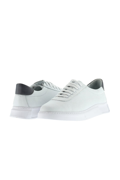 White Leather Sneaker Shoes