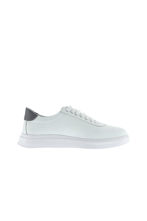 White Leather Sneaker Shoes