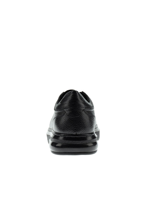 Black 4 Seasons Leather Sneaker Shoes