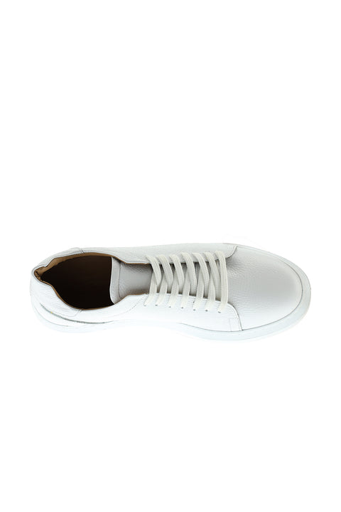 Beyaz 4 Mevsim Sneaker Deri Ayakkabı