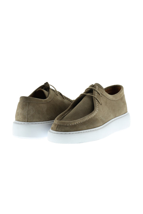 Orta Vizon Sneaker Nubuk Deri Ayakkabı