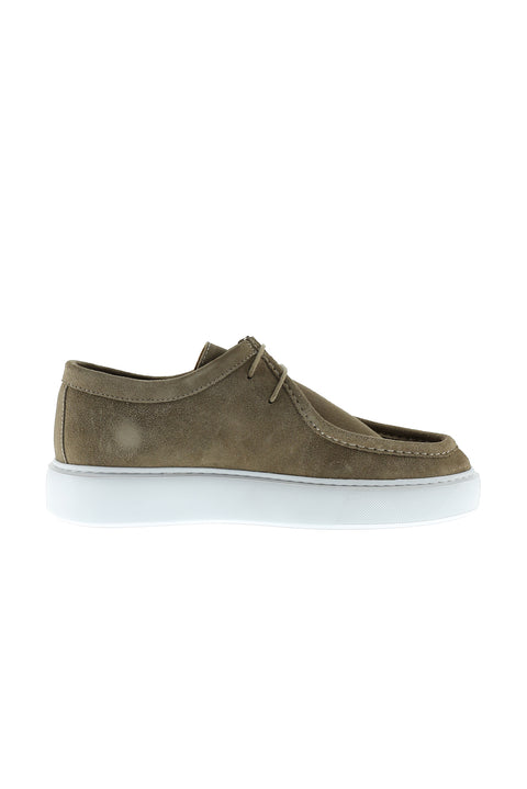Orta Vizon Sneaker Nubuk Deri Ayakkabı