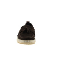 Dark Brown Suede Loafer Leather Shoes