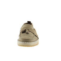 Medium Beige Suede Loafer Leather Shoes