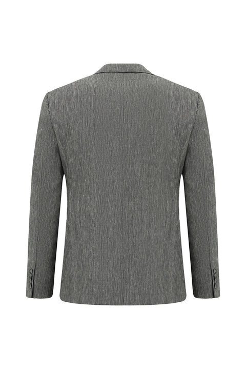Koyu Antrasit 7 Drop Super Slim Fit Eksra Dar Kesim Keten Karışımlı Beli Lastikli İpli Takım Elbise