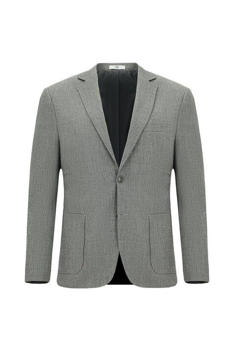 Medium Gray 7 Drop Super Slim Fit Extra Narrow Cut Linen Blend Sport Suit