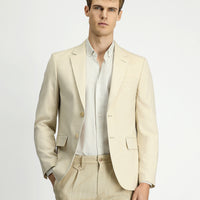 Light Beige 7 Drop Slim Fit Classic Jacket