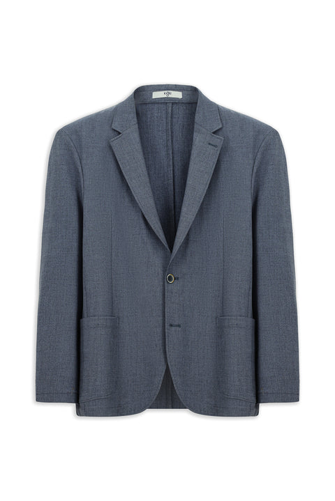 Dark Blue 4 Drop Relaxed Fit Casual Sport Jacket