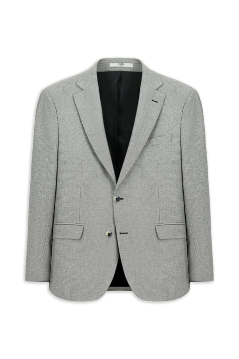 Black 6 Drop Regular Fit Standard Cut Classic Jacket