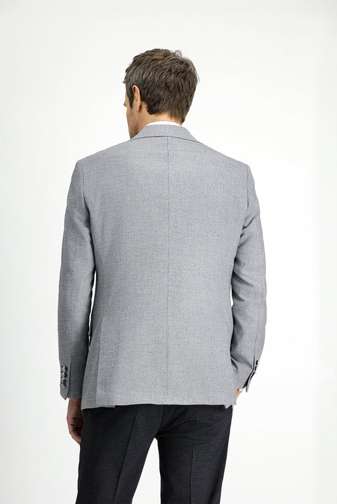 Black 6 Drop Regular Fit Standard Cut Classic Jacket