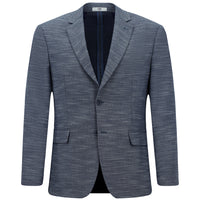 Dark Navy 4 Drop Relaxed Fit Patterned Lycra Jacket