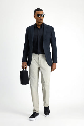  Koyu Lacivert Techno-Line 7 Drop Super Slim Fit Eksra Dar Kesim Likralı Ceket